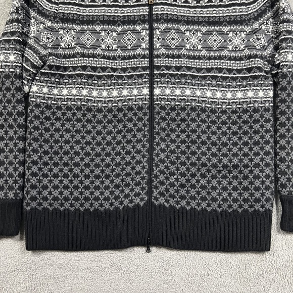 Bogner Sweater Womens Large Full Zip Fair Isle Wool Cashmere Viscose Polyamide - Picture 2 of 12